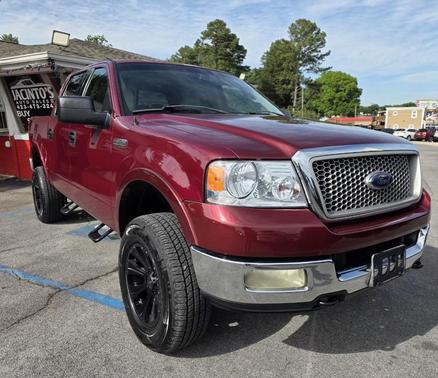 Burgundy 2004 Ford F-150 Lariat SuperCrew