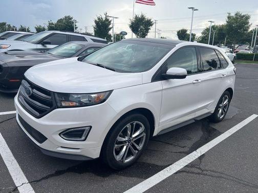 White Platinum Tri-Coat Metallic 2015 Ford Edge Sport