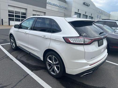 White Platinum Tri-Coat Metallic 2015 Ford Edge Sport