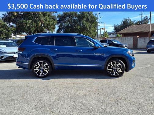 Mountain Lake Blue Metallic 2026 Volkswagen Atlas 2.0T SEL Premium R-Line