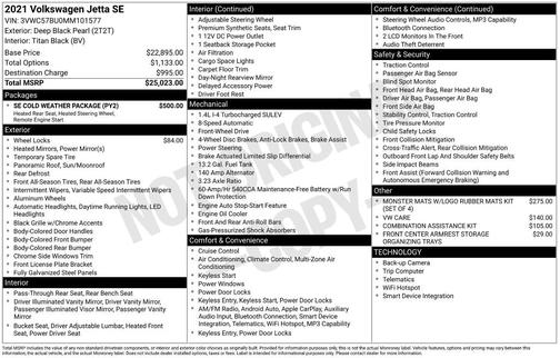 2021 Volkswagen Jetta 1.4T SE