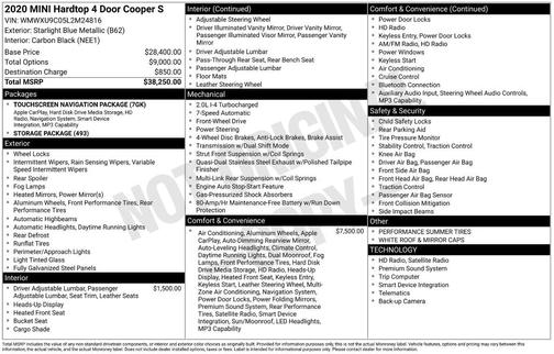 2020 MINI Hardtop Cooper S