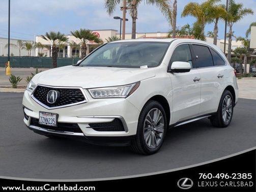 White Diamond Pearl 2017 Acura MDX 3.5L w/Technology Package