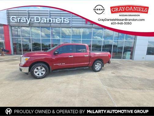 Red 2018 Nissan Titan SV