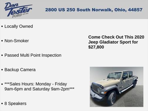 2020 Jeep Gladiator Sport