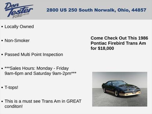 1986 Pontiac Firebird Trans Am
