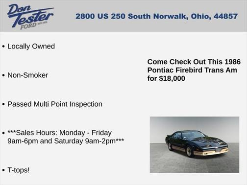 1986 Pontiac Firebird Trans Am