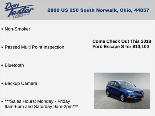 2018 Ford Escape S