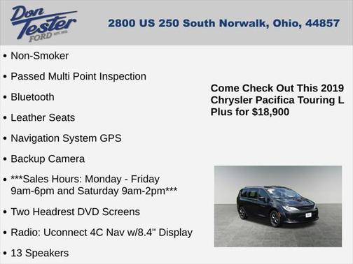2019 Chrysler Pacifica Touring-L Plus