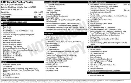 2017 Chrysler Pacifica Touring