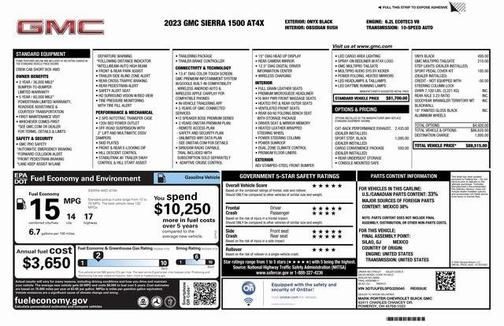 2023 GMC Sierra 1500 AT4X