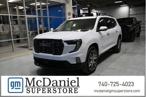 Glacier White Tricoat 2026 GMC Acadia Denali SUV