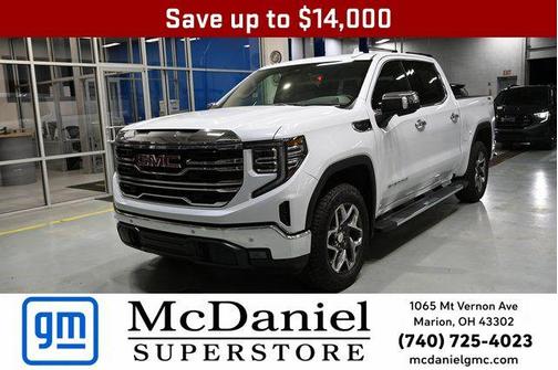 Glacier White Tricoat 2026 GMC Sierra 1500 SLT