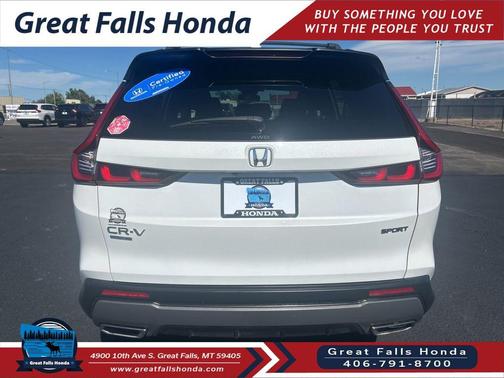 White 2024 Honda CR-V Hybrid Sport AWD