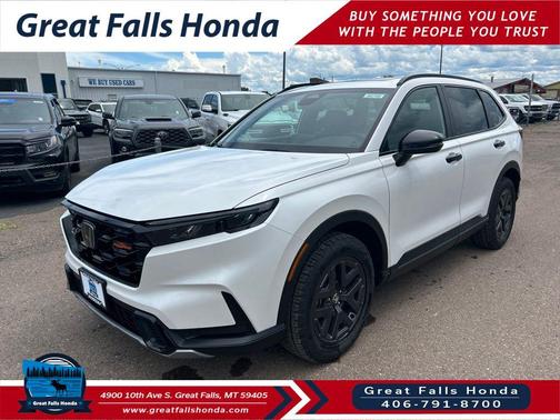 Platinum White Pearl 2026 Honda CR-V Hybrid TrailSport AWD