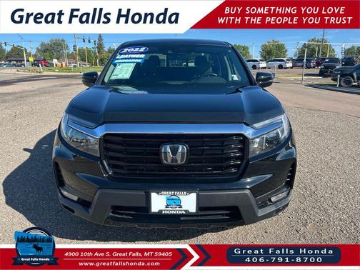 Crystal Black Pearl 2022 Honda Ridgeline RTL-E