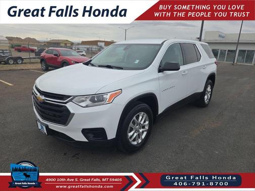 Summit White 2020 Chevrolet Traverse LS