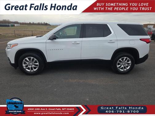 Summit White 2020 Chevrolet Traverse LS