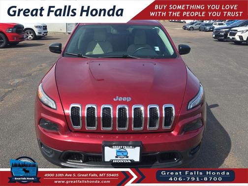 Deep Cherry Red Crystal Pearlcoat 2017 Jeep Cherokee Sport