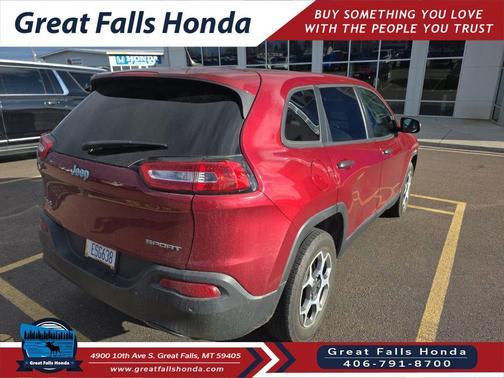 Deep Cherry Red Crystal Pearlcoat 2017 Jeep Cherokee Sport