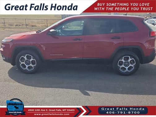 Deep Cherry Red Crystal Pearlcoat 2017 Jeep Cherokee Sport