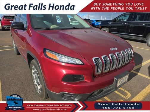 Deep Cherry Red Crystal Pearlcoat 2017 Jeep Cherokee Sport
