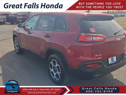 Deep Cherry Red Crystal Pearlcoat 2017 Jeep Cherokee Sport