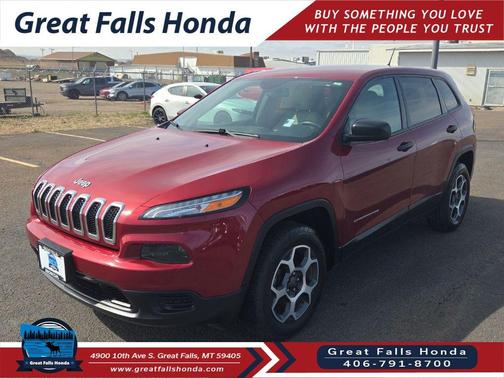 Deep Cherry Red Crystal Pearlcoat 2017 Jeep Cherokee Sport