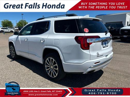 Summit White 2023 GMC Acadia Denali