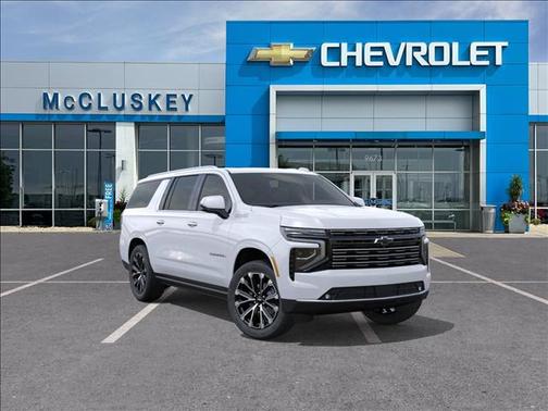 Polar White Tricoat 2026 Chevrolet Suburban High Country, 4WD