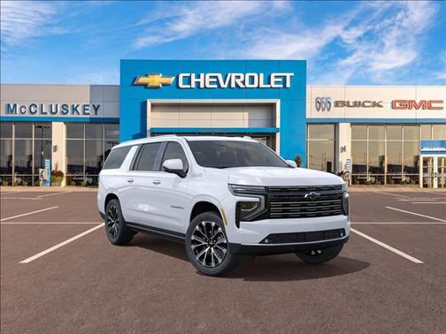 Polar White Tricoat 2026 Chevrolet Suburban High Country, 4WD