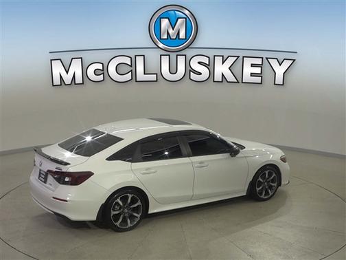 Platinum White Pearl 2025 Honda Civic Hybrid Sport Touring
