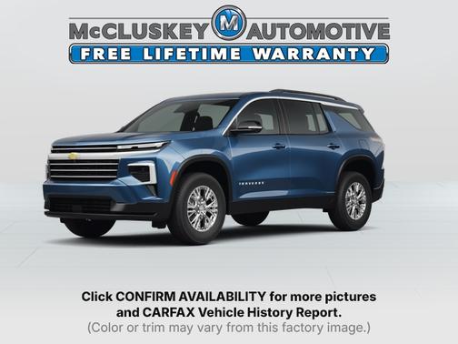 Lakeshore Blue Metallic 2024 Chevrolet Traverse LT