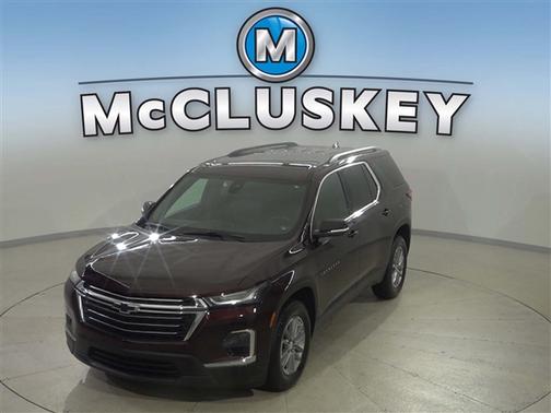 Black Cherry Metallic 2023 Chevrolet Traverse LT Cloth