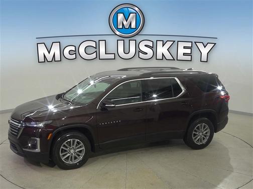 Black Cherry Metallic 2023 Chevrolet Traverse LT Cloth