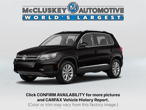 Deep Black Pearl 2017 Volkswagen Tiguan 2.0T Wolfsburg Edition