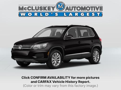 Deep Black Pearl 2017 Volkswagen Tiguan 2.0T Wolfsburg Edition