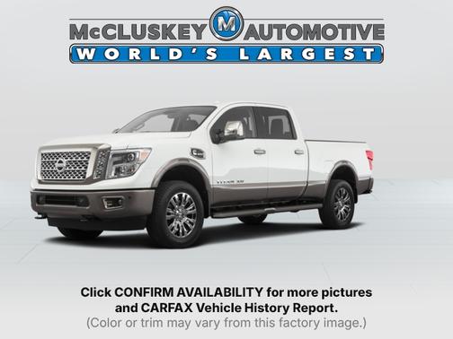 Pearl White 2019 Nissan Titan XD Platinum Reserve