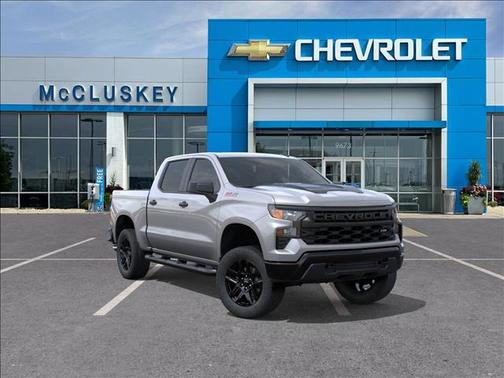 Sterling Gray Metallic 2026 Chevrolet Silverado 1500 Custom Trail Boss Truck