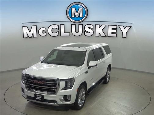 White Frost Tricoat 2023 GMC Yukon XL SLT
