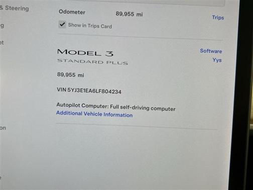 2020 Tesla Model 3 Standard Range Plus