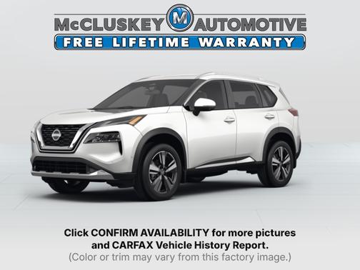 Pearl White Tricoat/Super Black 2023 Nissan Rogue Platinum