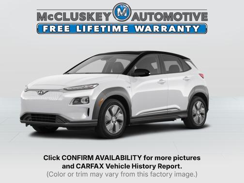 Chalk White 2020 Hyundai KONA EV Limited
