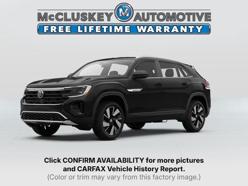 Deep Black Pearl 2025 Volkswagen Atlas Cross Sport 2.0T SE w/Technology