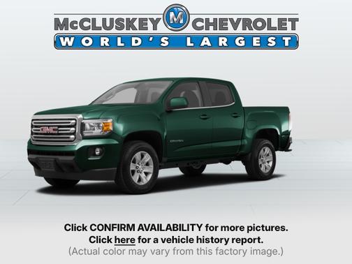 Emerald Green Metallic 2015 GMC Canyon SLE