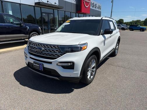 Star White Metallic Tri-Coat 2021 Ford Explorer Limited