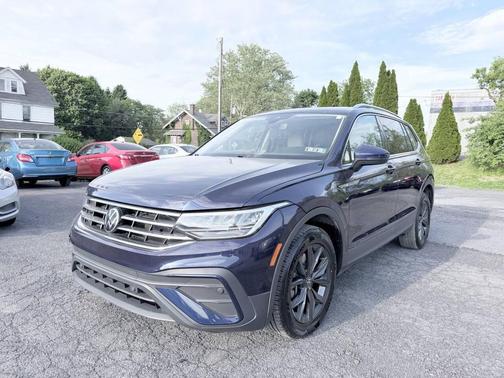 Atlantic Blue Metallic 2022 Volkswagen Tiguan 2.0T SE 4MOTION