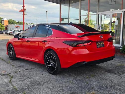 Red 2021 Toyota Camry LE