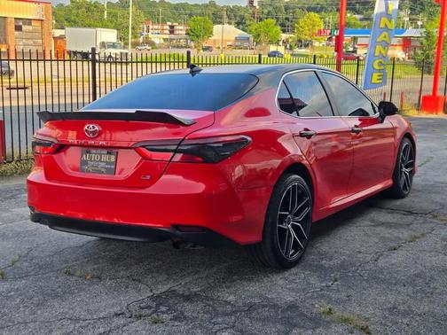Red 2021 Toyota Camry LE