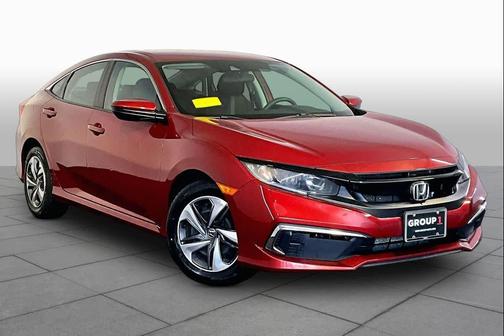 Molten Lava Pearl 2020 Honda Civic LX